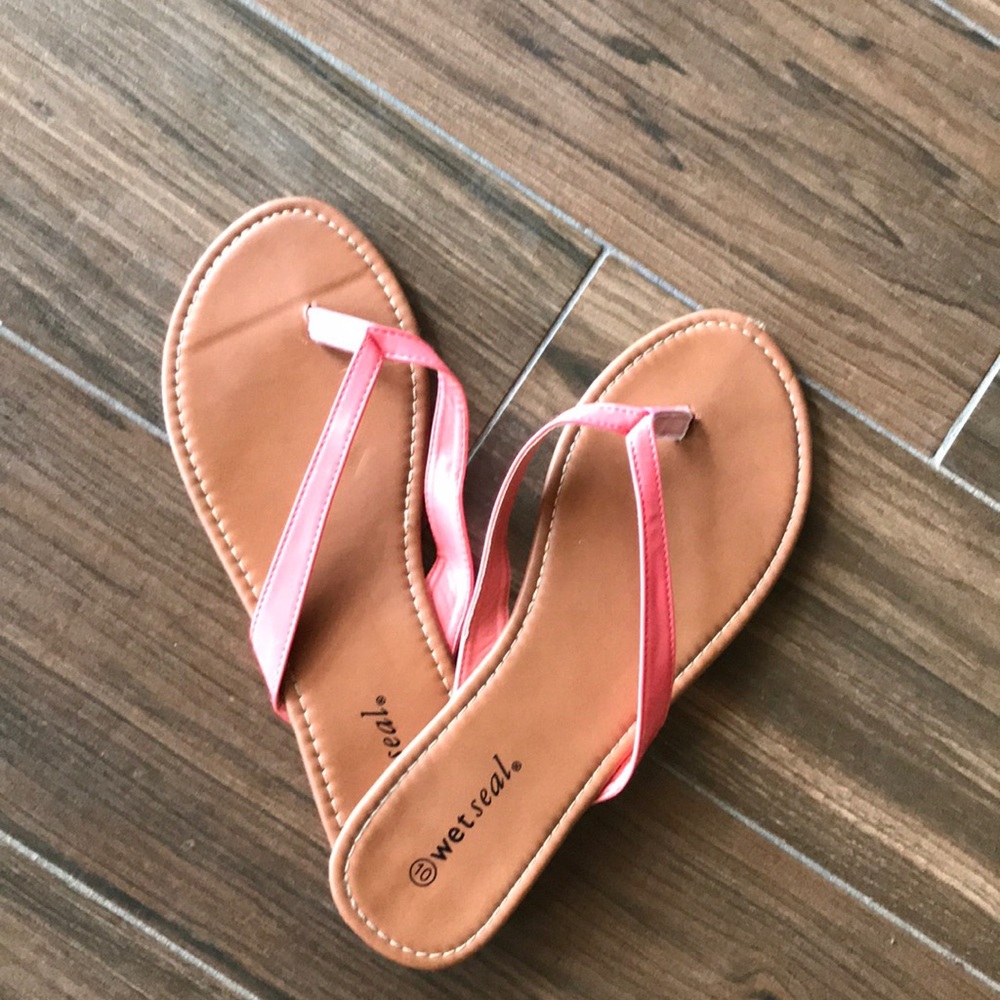 Pink Strap Flip Flops